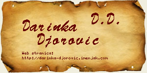 Darinka Đorović vizit kartica